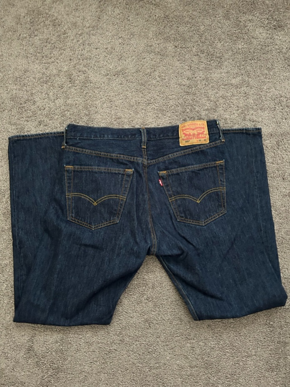 Levi's Men's Dark Indigo Relaxed Fit Jeans